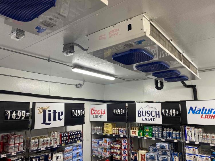 Beer fridge inside Thorntons gas station in Lebanon, TN.
