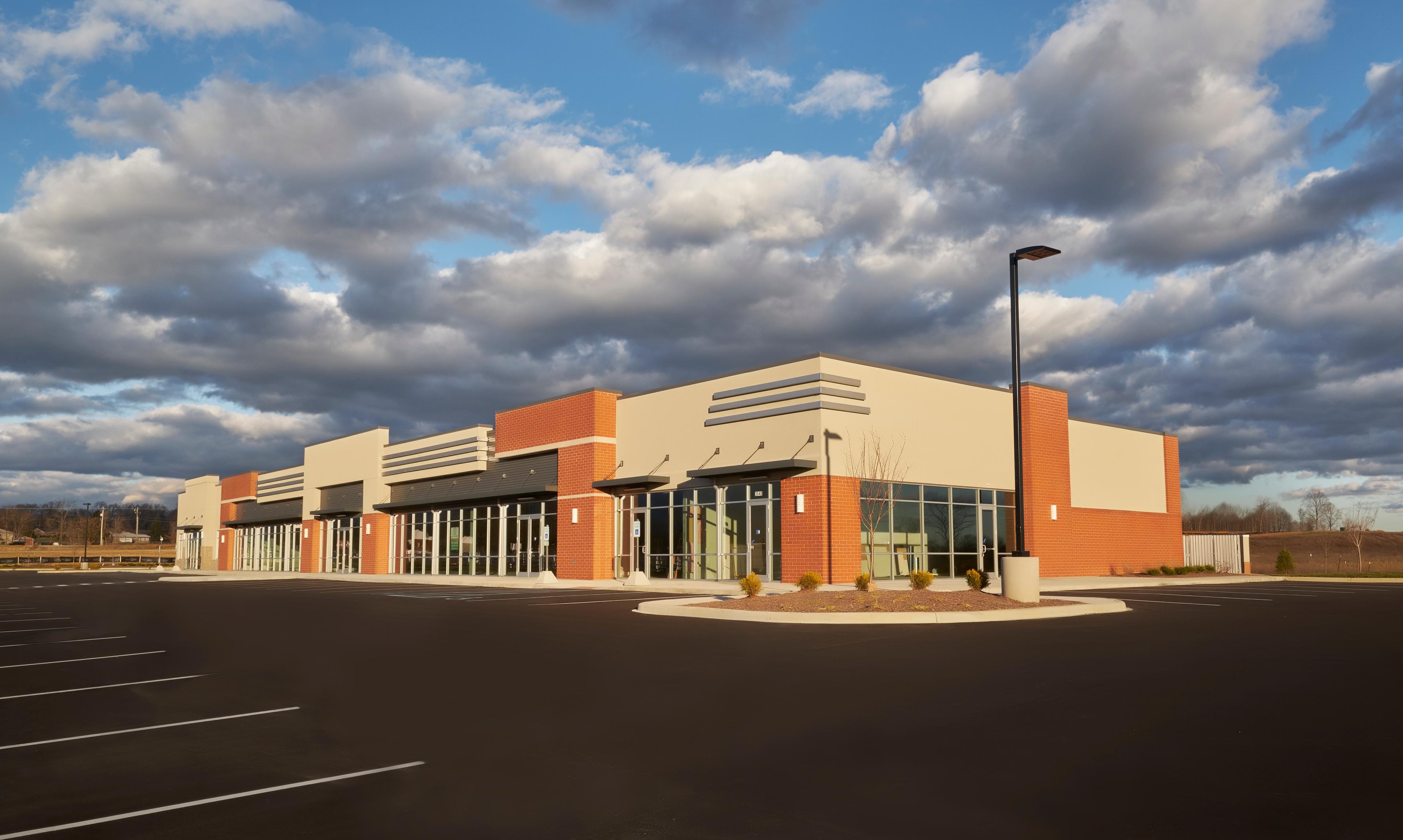 Exterior view of the Jefferson Ridge complex in Jeffersonville, IN.