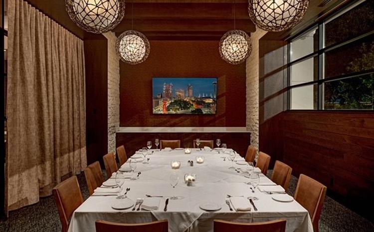Separate dining table in the 52 Seasons restaurant in San Antonio, TX.