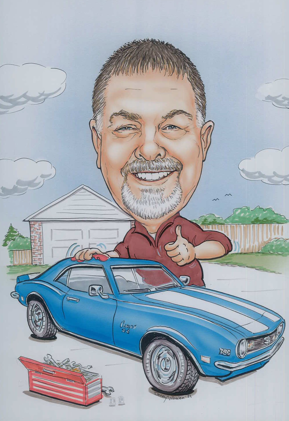 Caricature of Ken Campbell