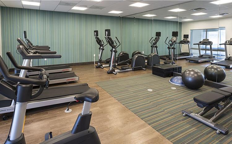 Guest gym at the Love's Hospitality Holiday Inn in Brigham City, UT.