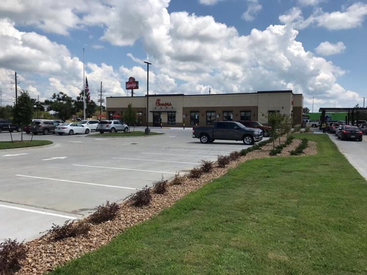 Exterior of the Chick-fil-A restaurant in Houma, LA.