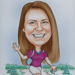 Caricature of Natalie Harrison