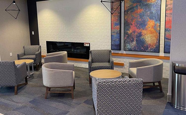 Lounge area in the La Quinta hotel.