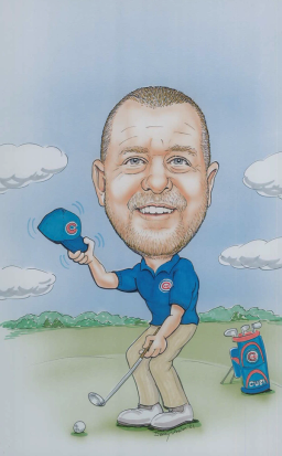 Caricature of Brad Rigney