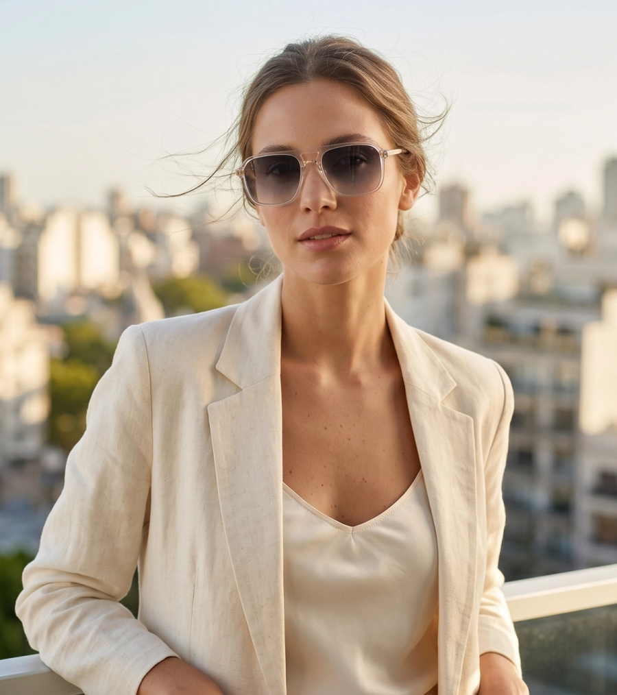 Mujer con lentes de sol Kilworth