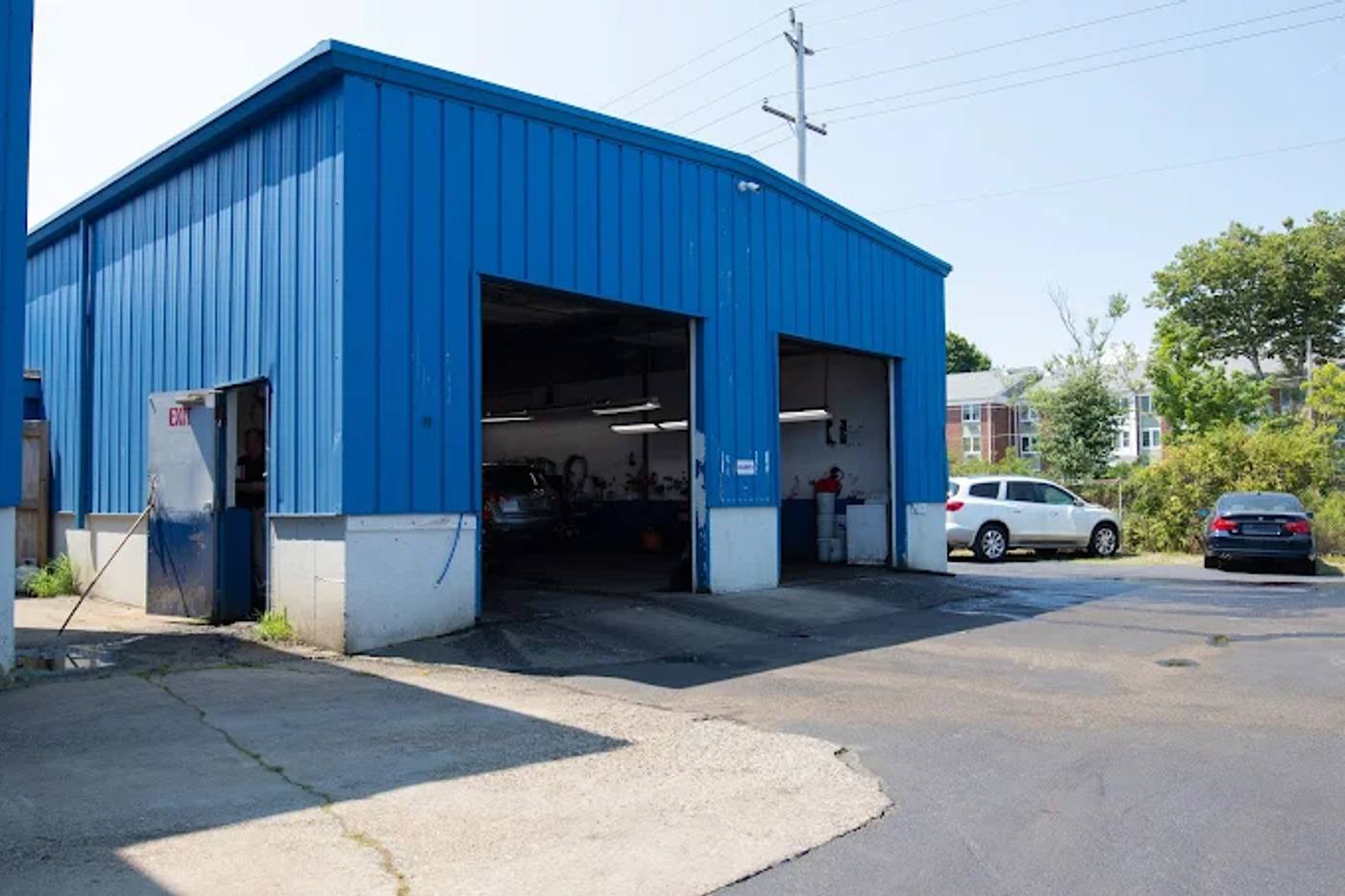 The Carl's Collision shop in Newport, Rhode Island