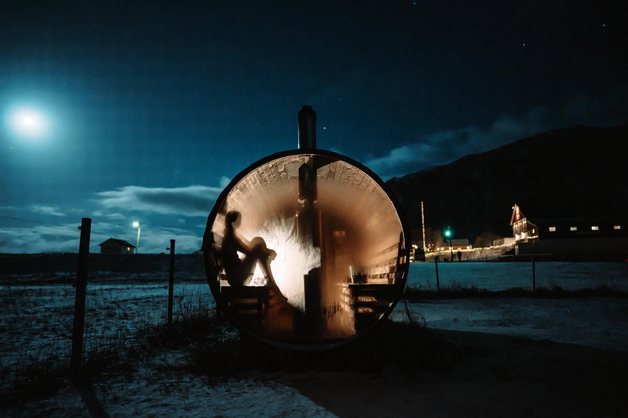 Sauna on the beach