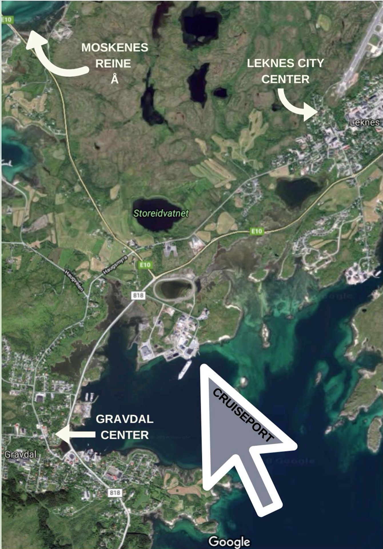 Map of the harbor