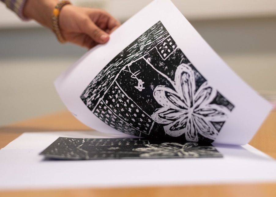 Galleri Espolin linoprinting