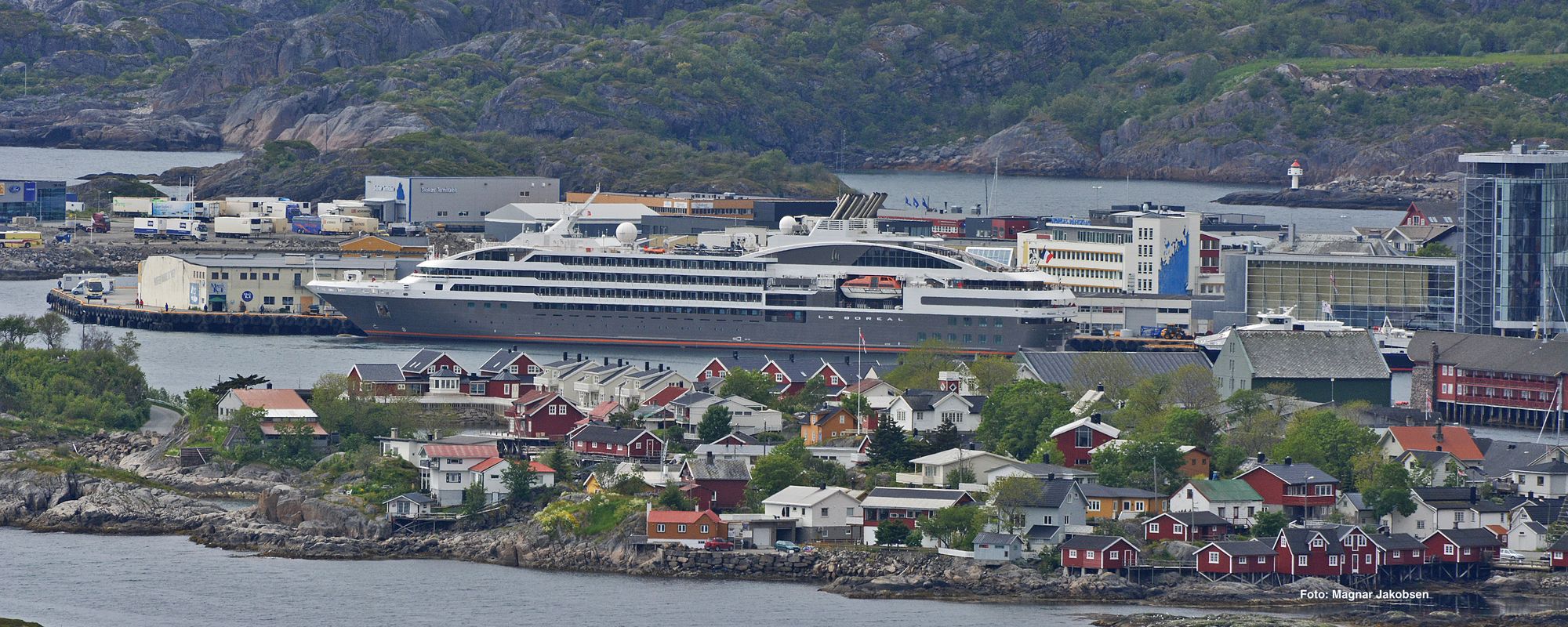 East port, close to the two Thon Hotels