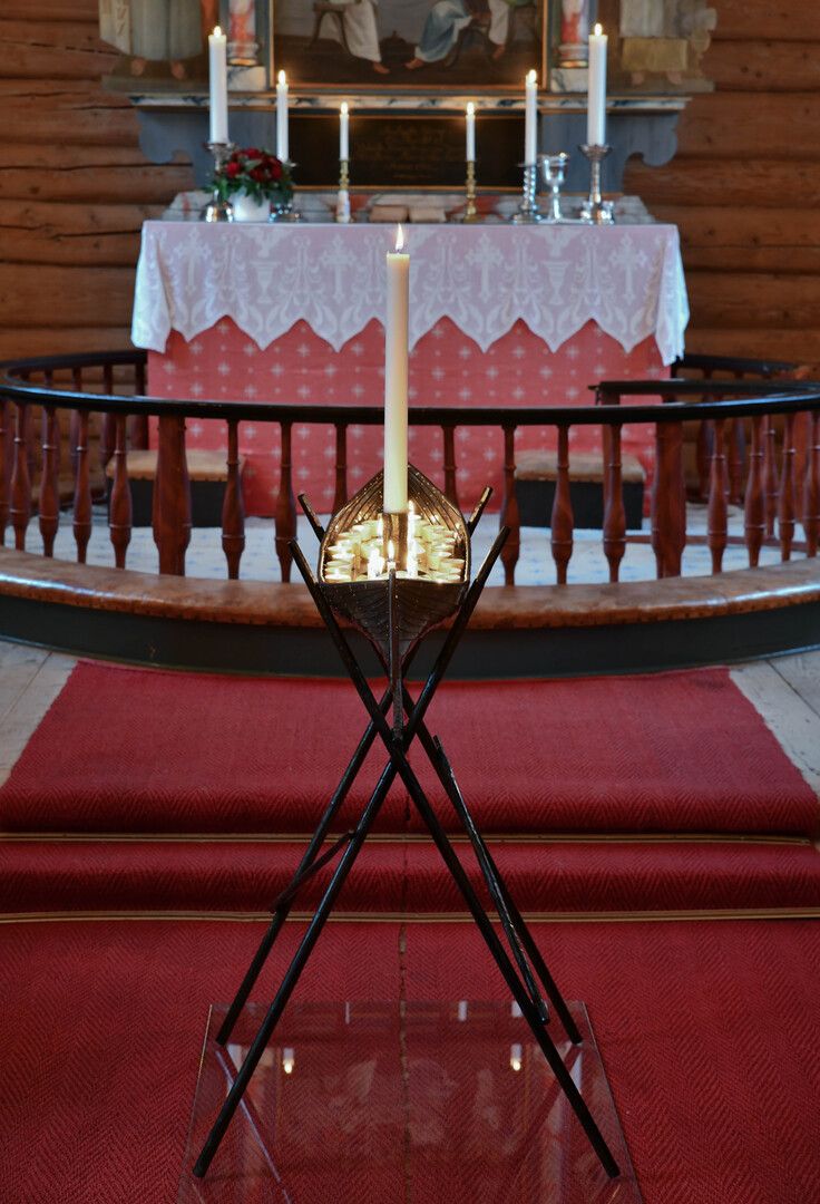 From inside the church