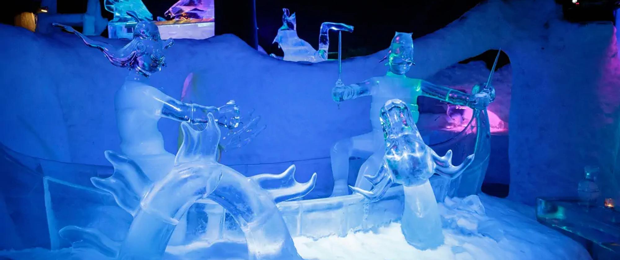Ice statues