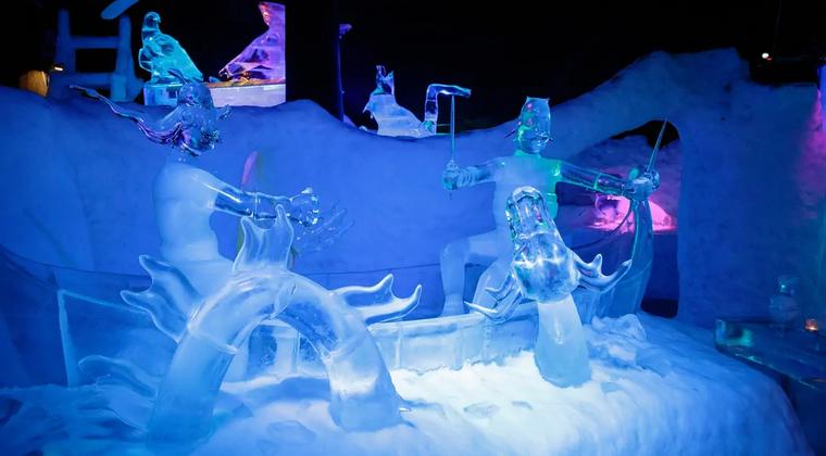 Ice statues