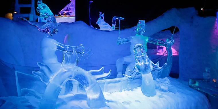 Ice statues