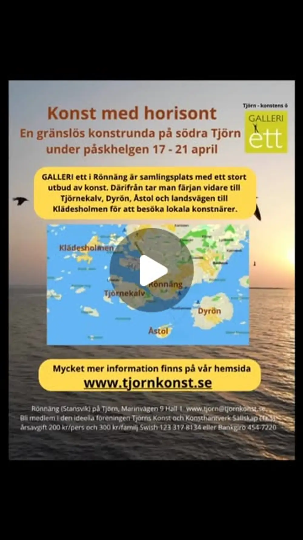 TKS · konstrunda på södra Tjörn — Konst med Horisont 2025