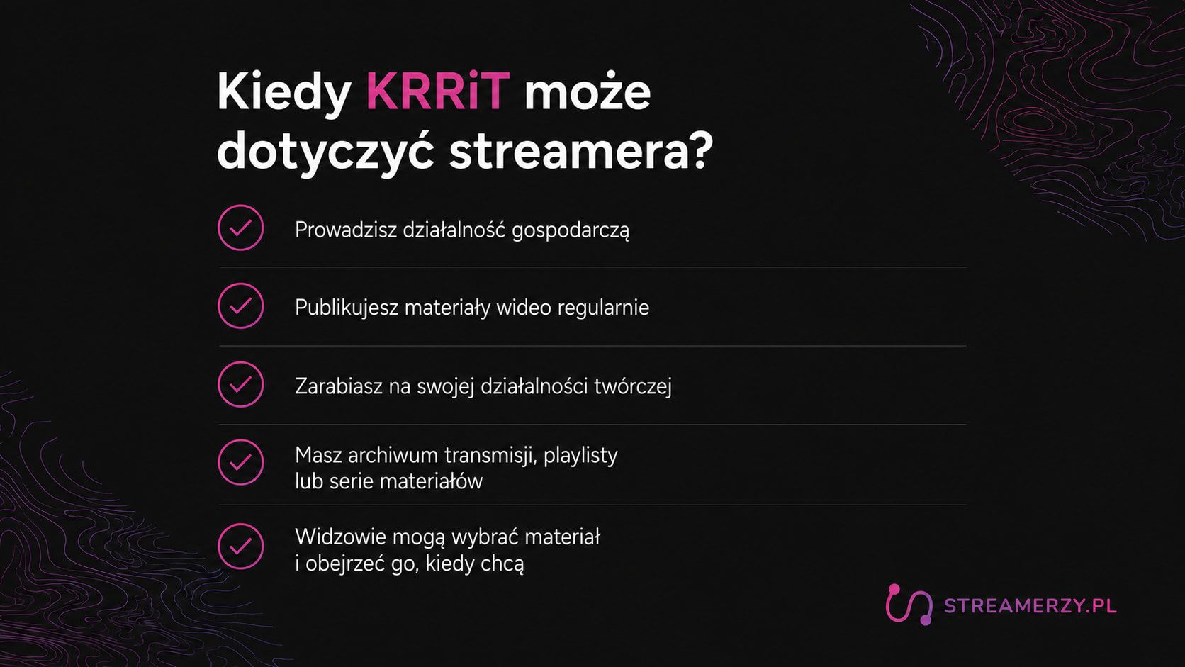 kiedy krrit moze dotyczyc streamera