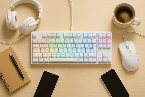 Akcesoria dla gracza - klawiatura, mysz i słuchawki