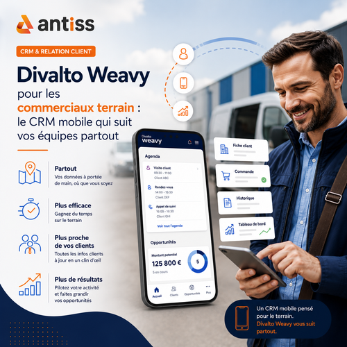 Divalto Weavy pour les commerciaux terrain : le CRM mobile qui suit vos équipes partout