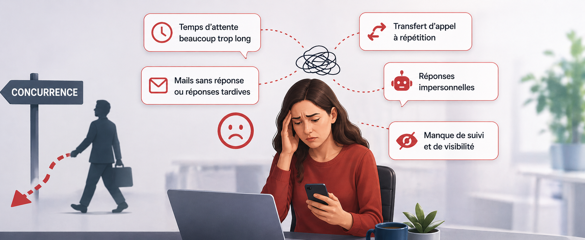 30% des clients peuvent partir après une mauvaise expérience