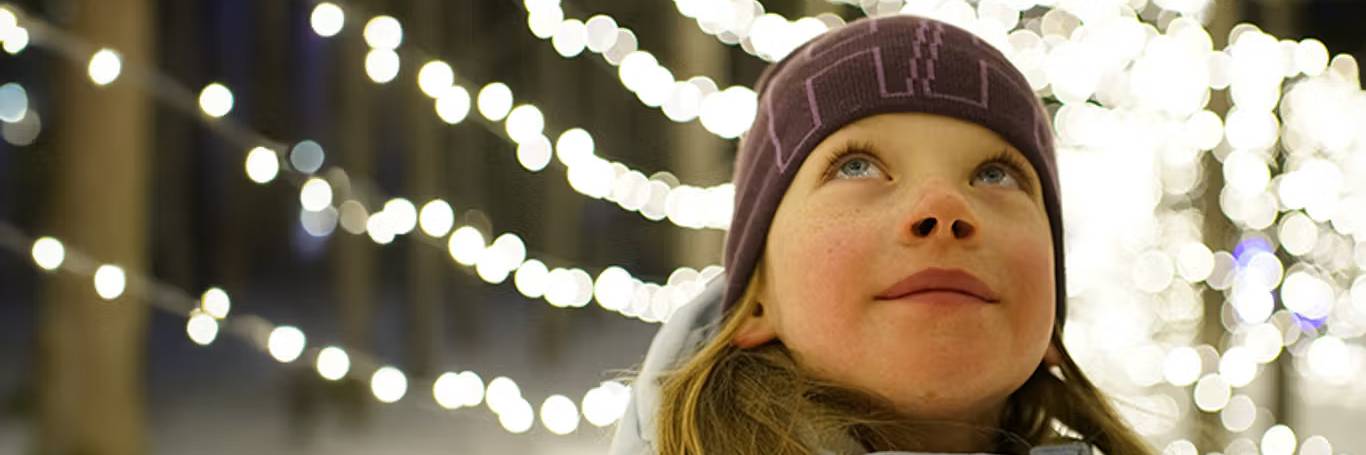 A girl and some lights