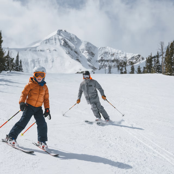 Skiers at Big Sky