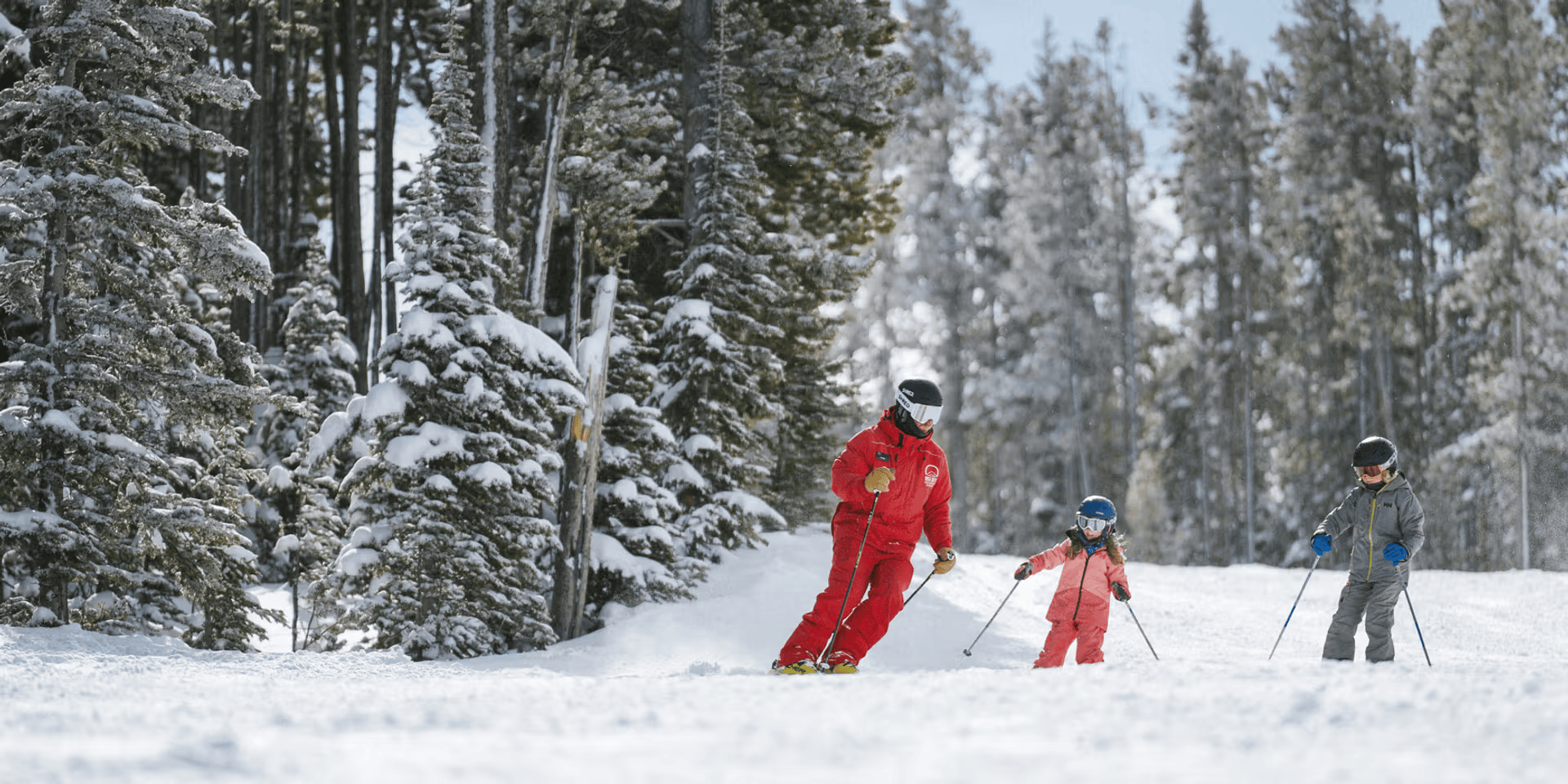 A ski lesson in progress.