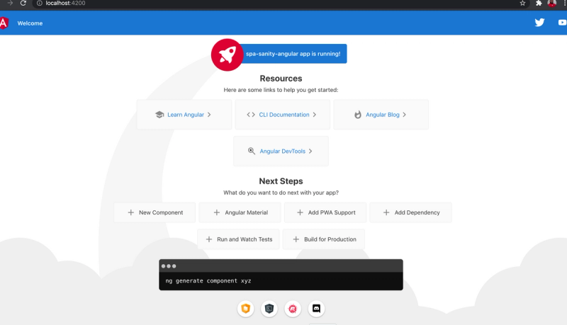 Angular Homepage