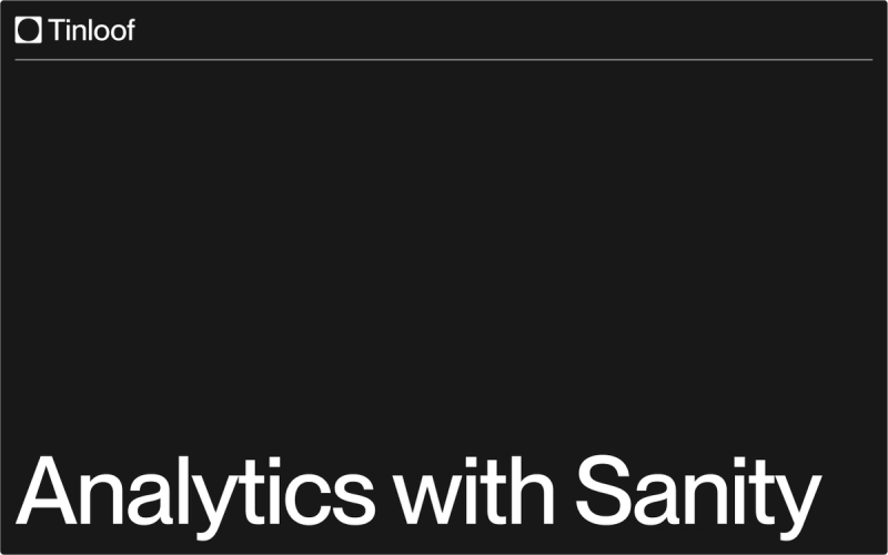 Analytics with Sanity