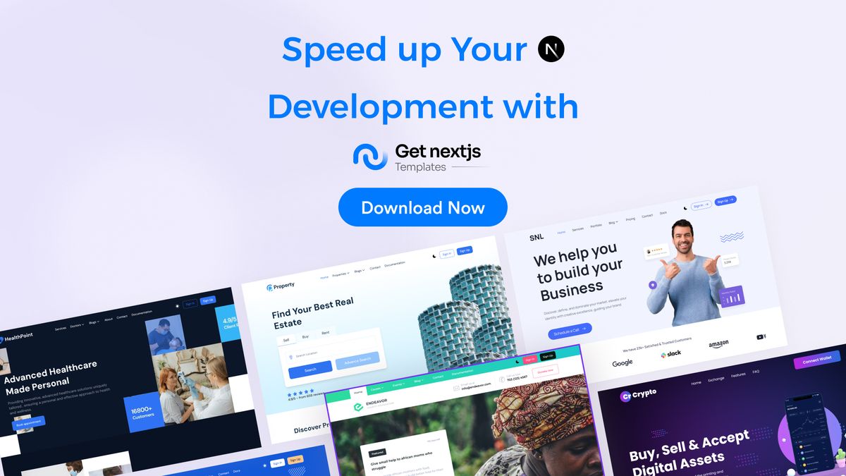 Get Nextjs Templates