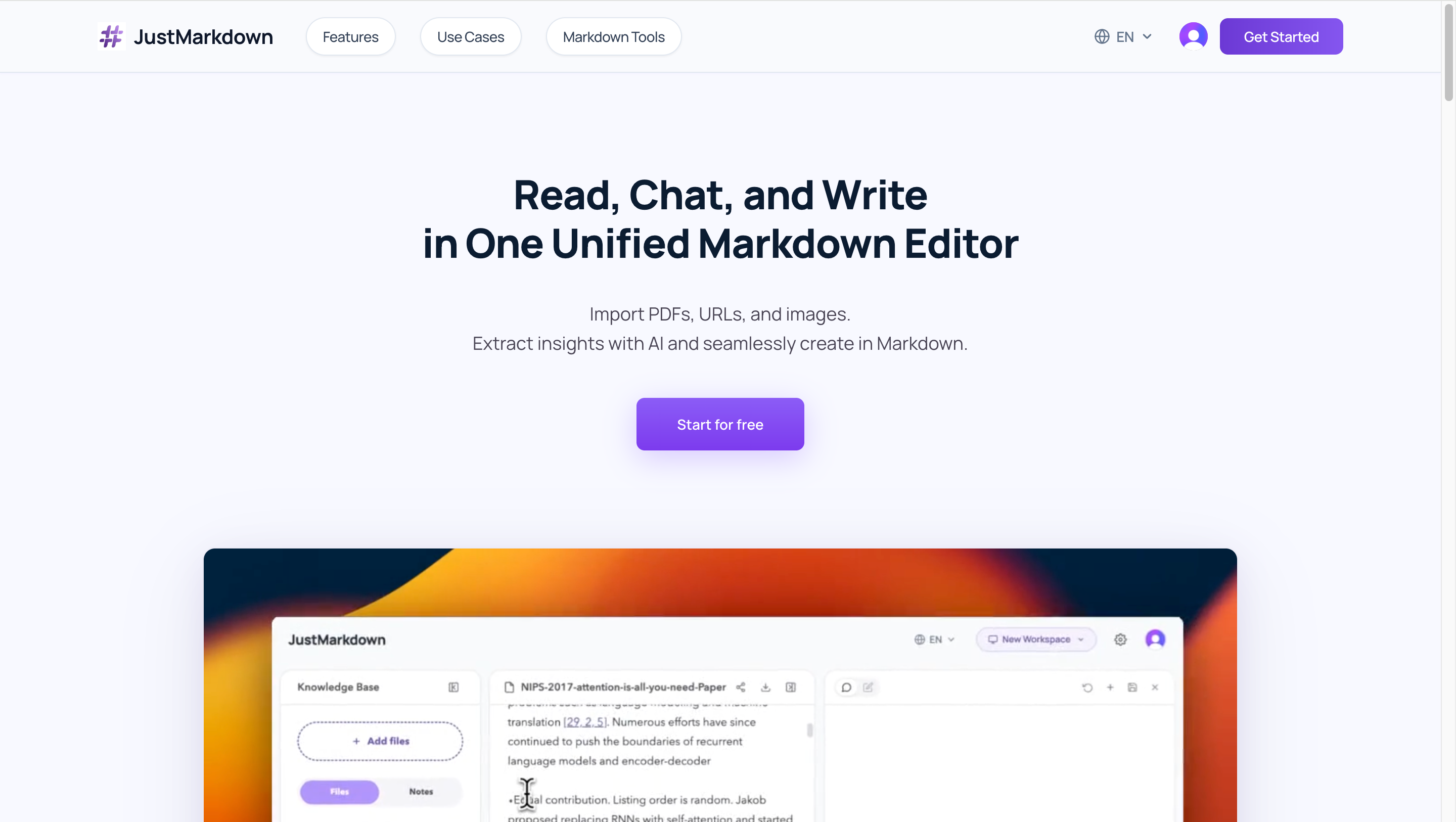 JustMarkdown