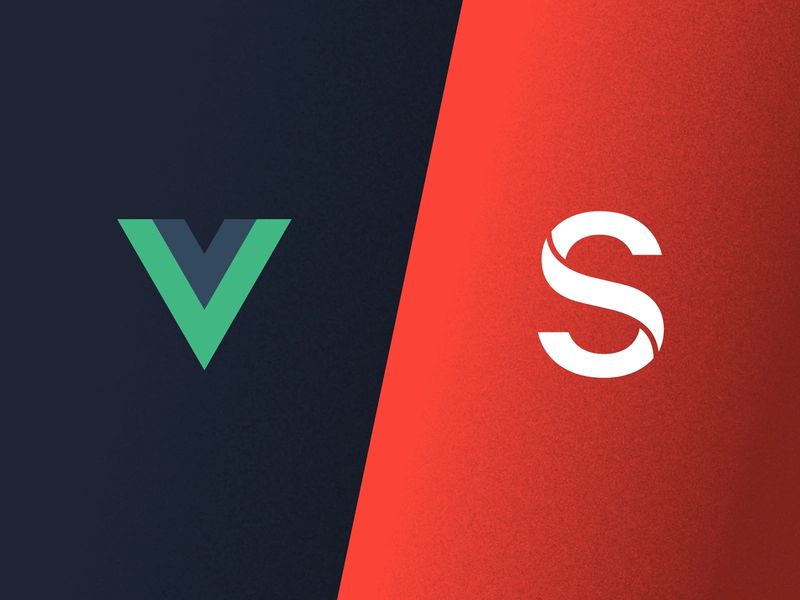 Vue and Sanity logos