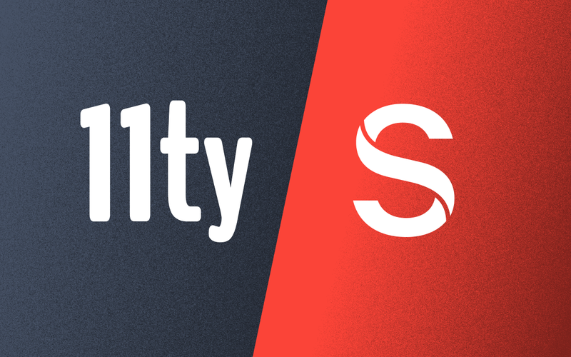 11ty logo next to the Sanity logo