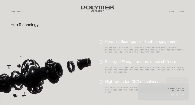 Hub technology shown broken up in a looping video