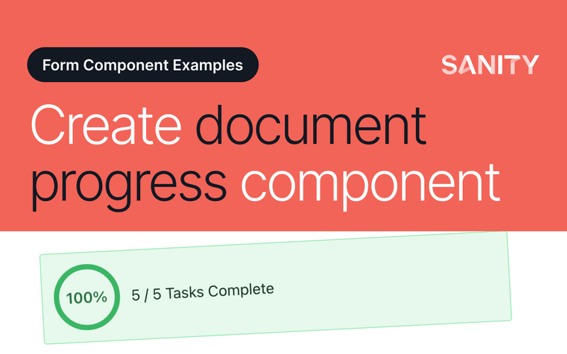 Create a document form progress component