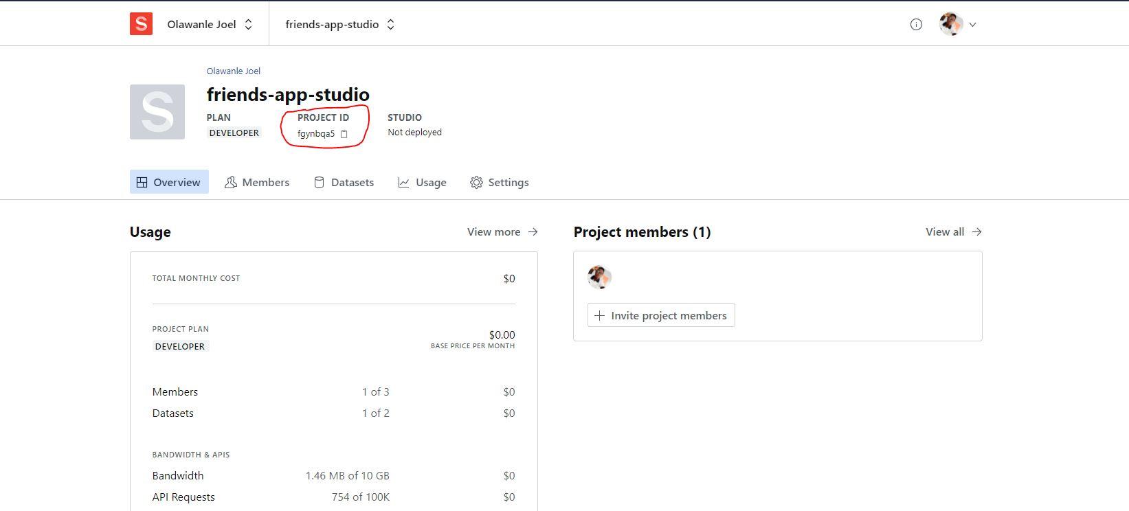sanity cors settings