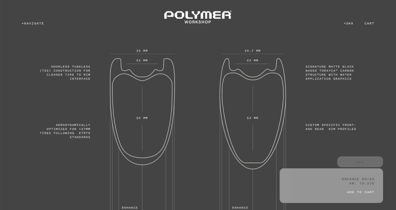 Line-drawings of technical measurements of the wheels