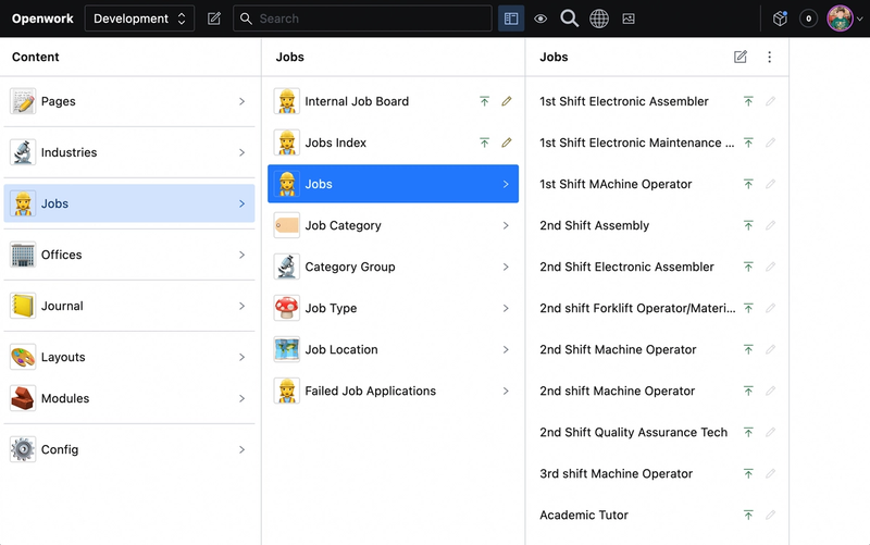 Openwork - made with Sanity.io