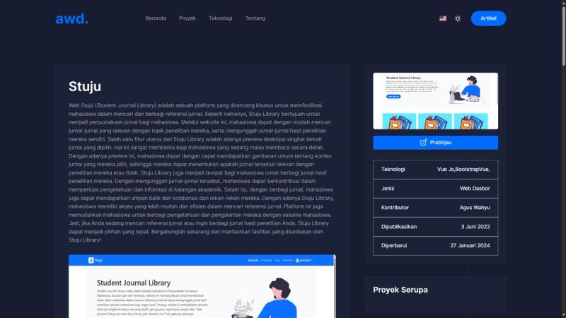 Detail Project Page