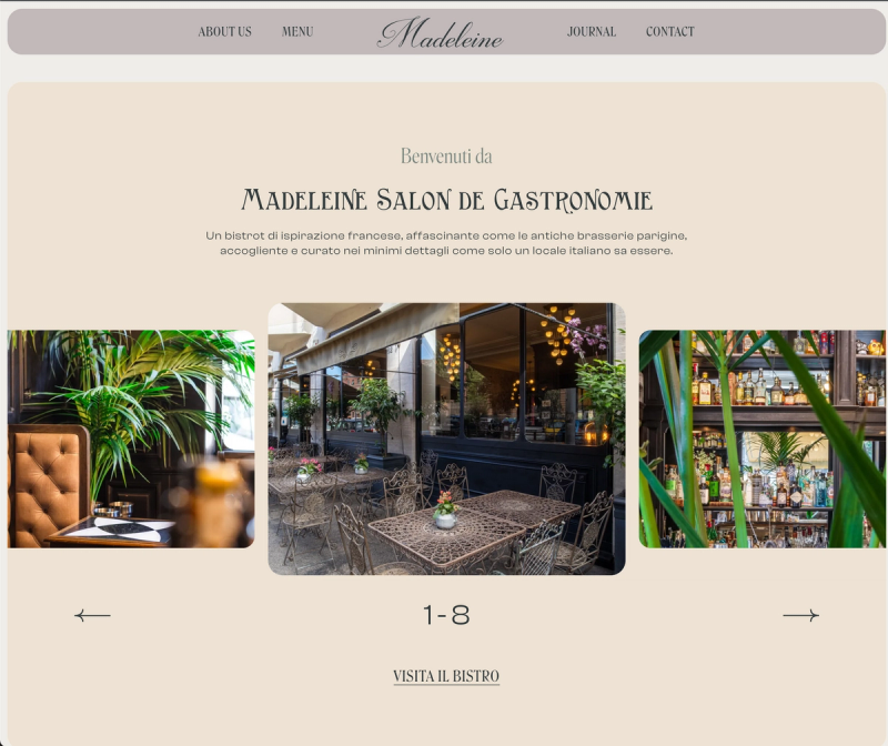Homepage carousel