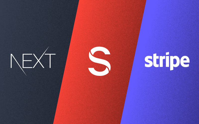 Logos for Next.js, Sanity, and Stripe