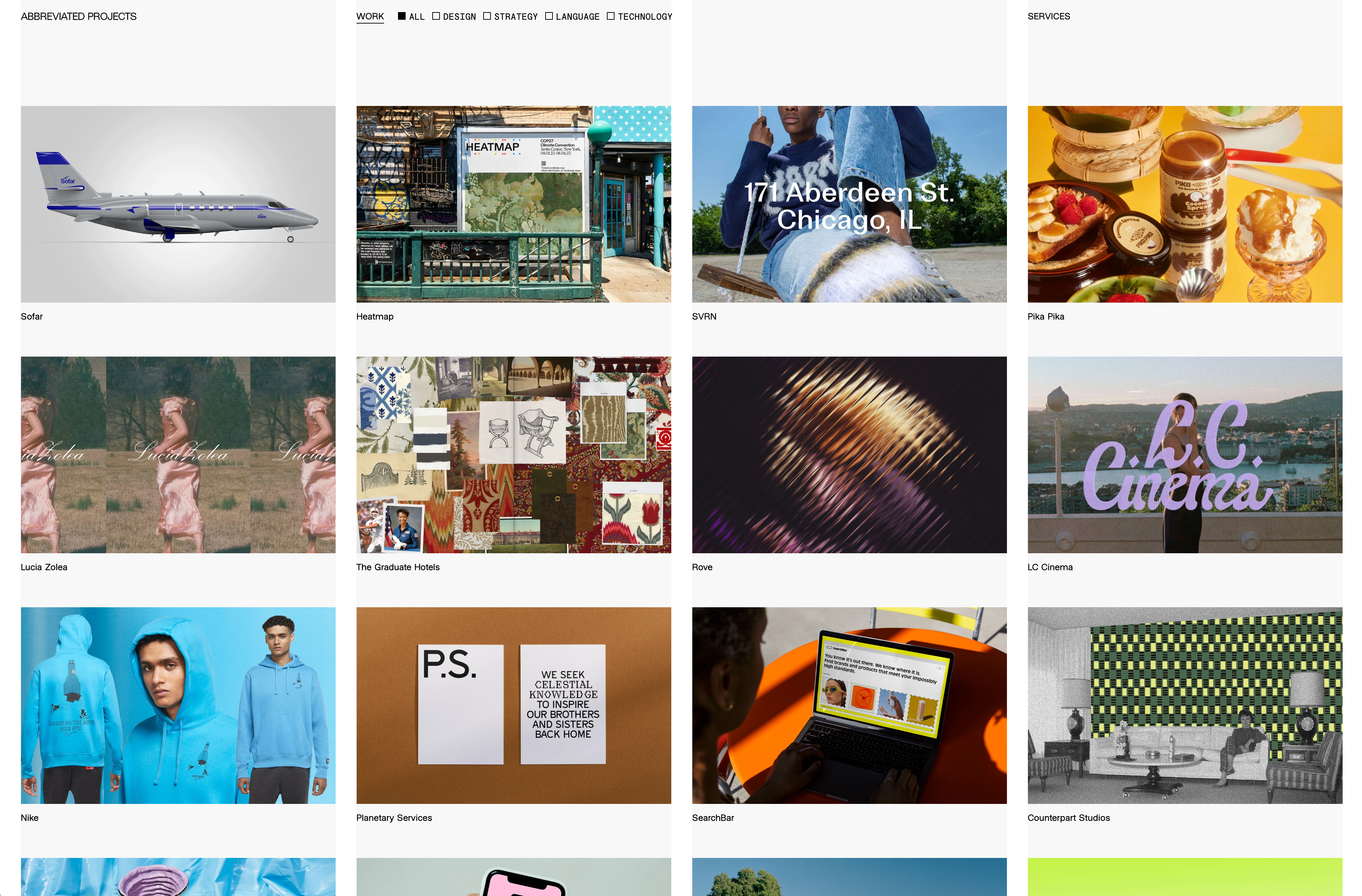Abbr Projects made with Sanity.io