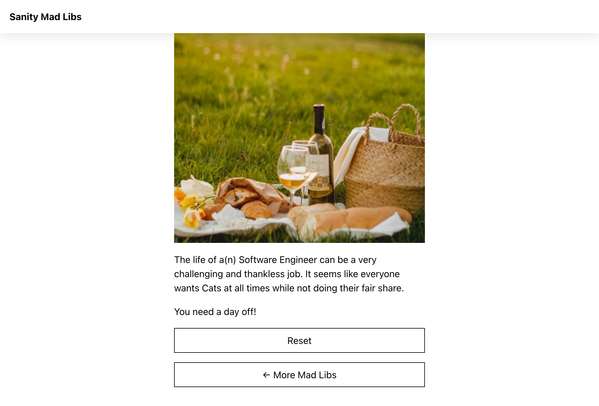 Screenshot of the app after this step.