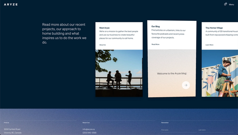 Cards slider with perspective hover effects