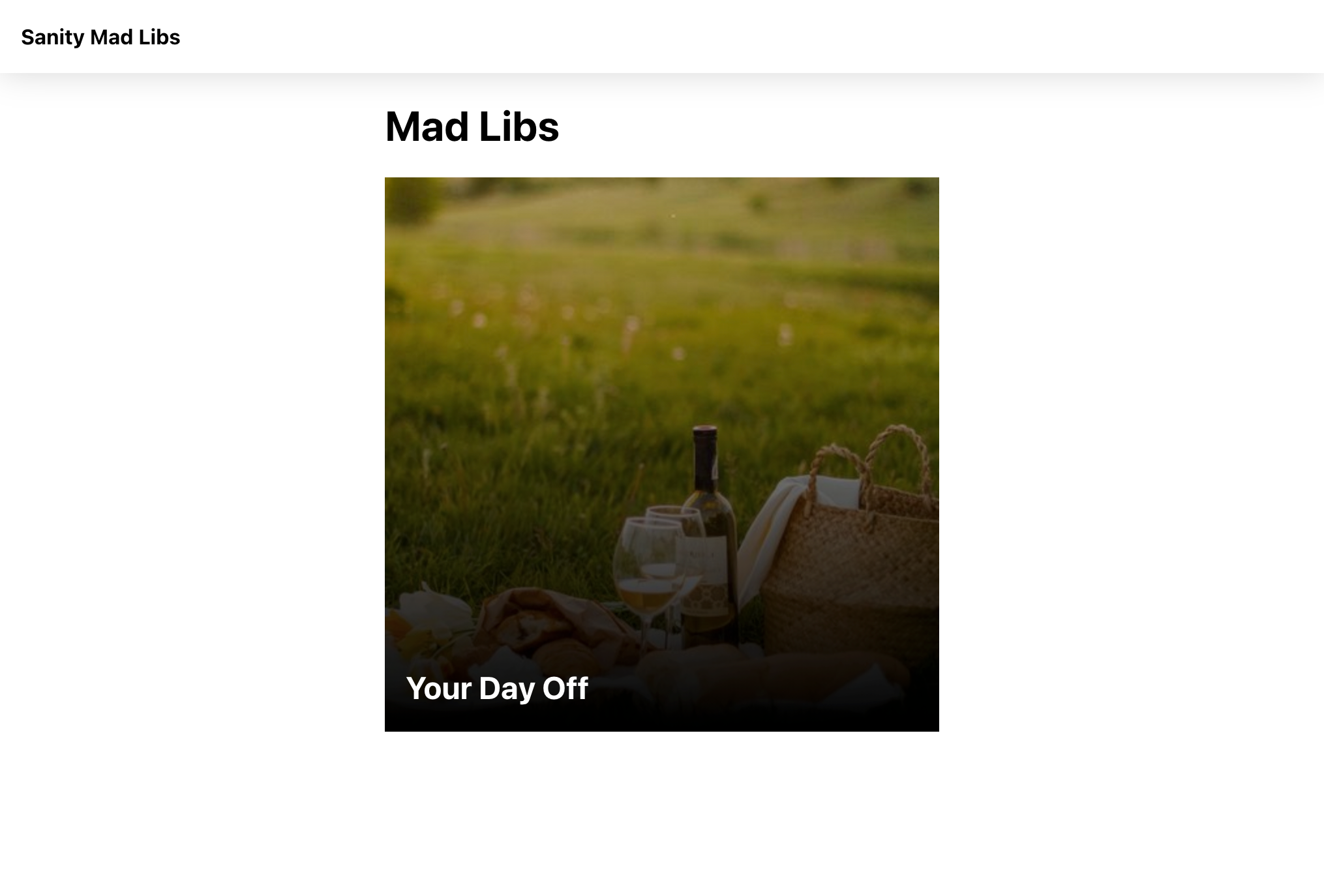 Screenshot of the app after this step.