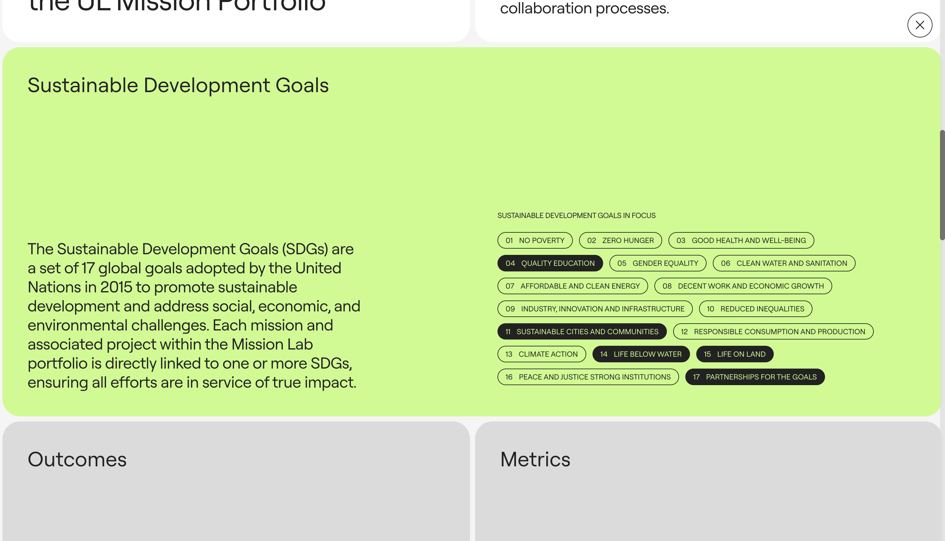 University of Limerick: Mission Lab - made with Sanity.io
