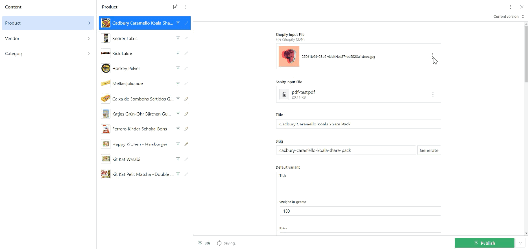 Browse previously uploaded resources