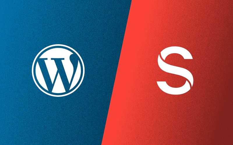 Wordpress and Sanity logos