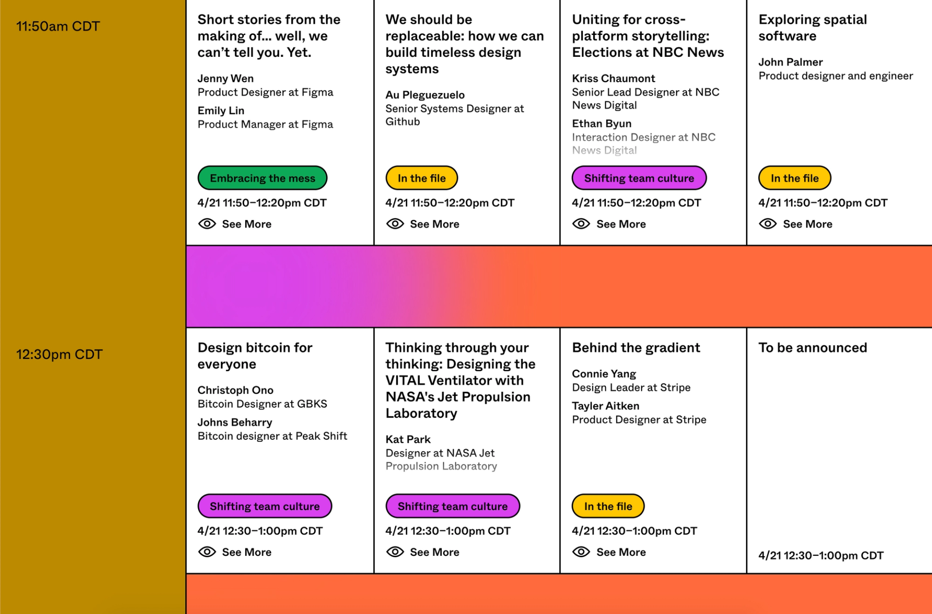 Figma Config made with Sanity.io