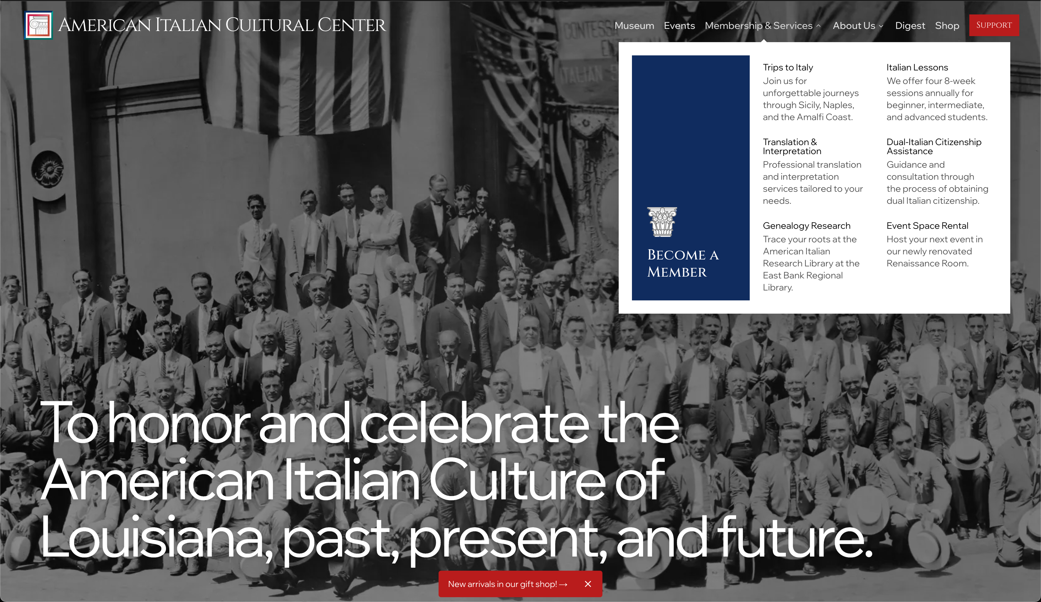 American Italian Cultural Center Redesign